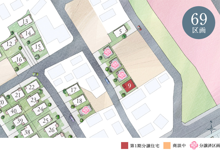 コットンヒルズ那珂川cross 区画図