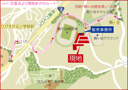 鞘ヶ谷 現地案内図