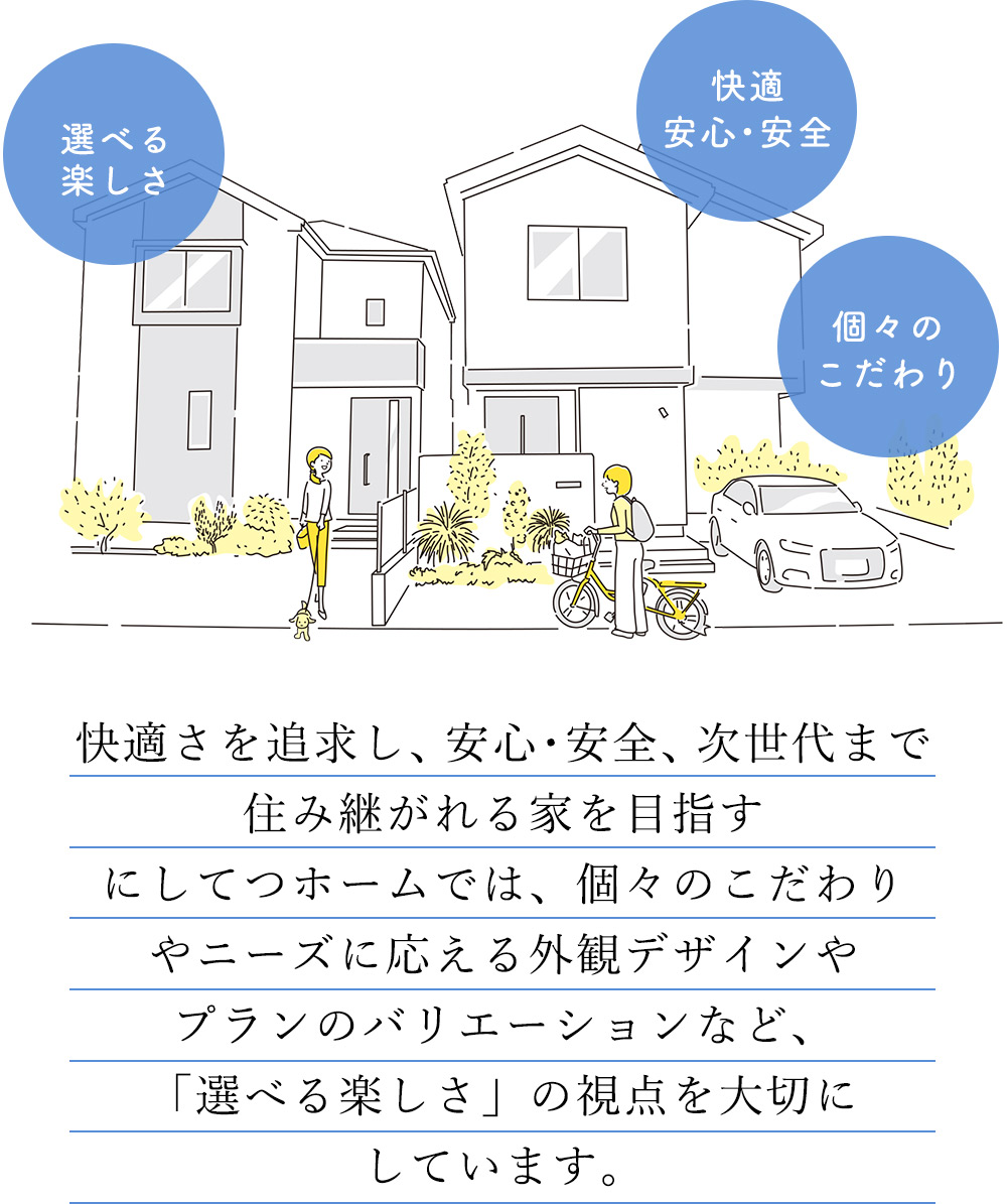 「選べる楽しさ」の視点を大切にしています。