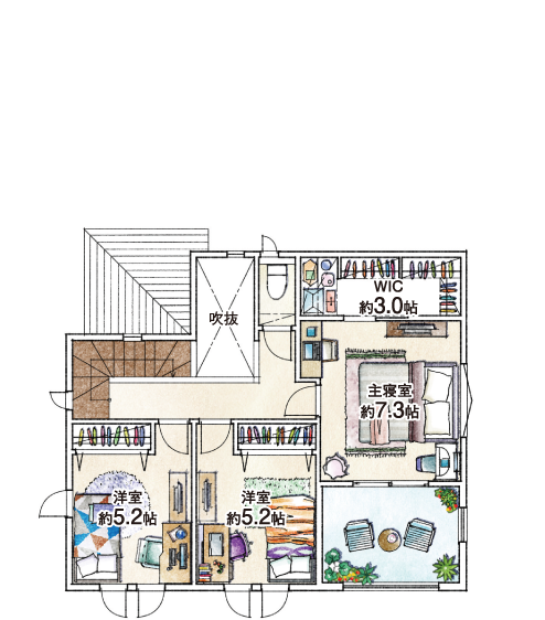 2F間取り図