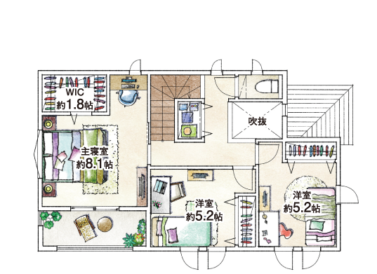 2F間取り図