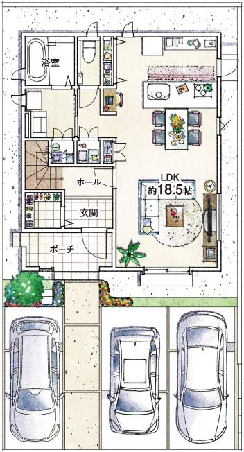 1F間取り図