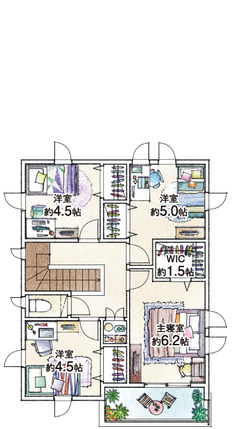 2F間取り図
