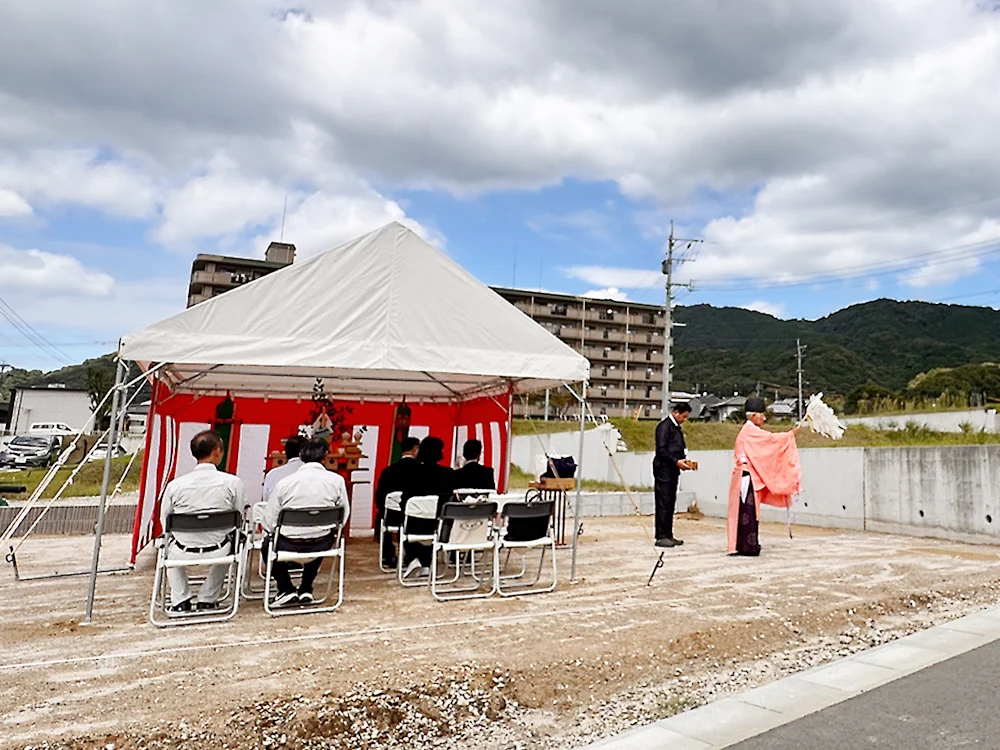 地鎮祭の様子