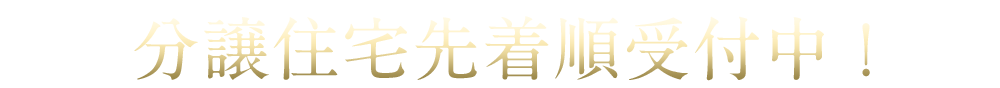 分譲住宅先着順受付中！ 