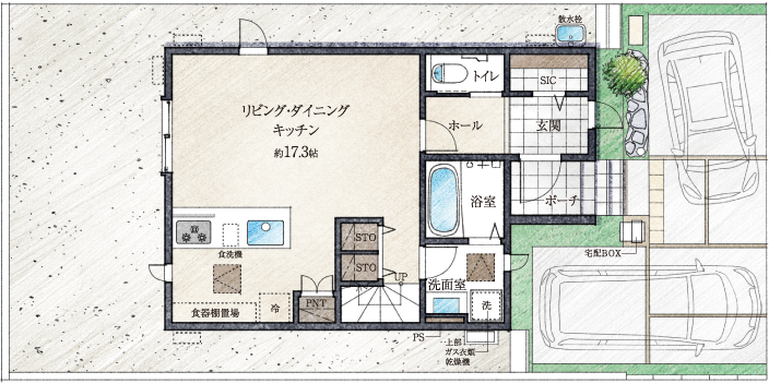1F間取り図