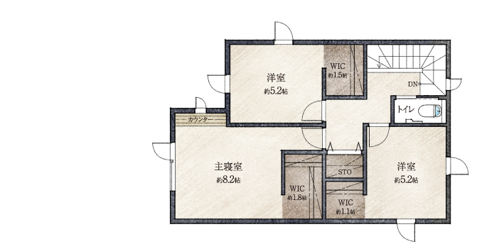 2F間取り図