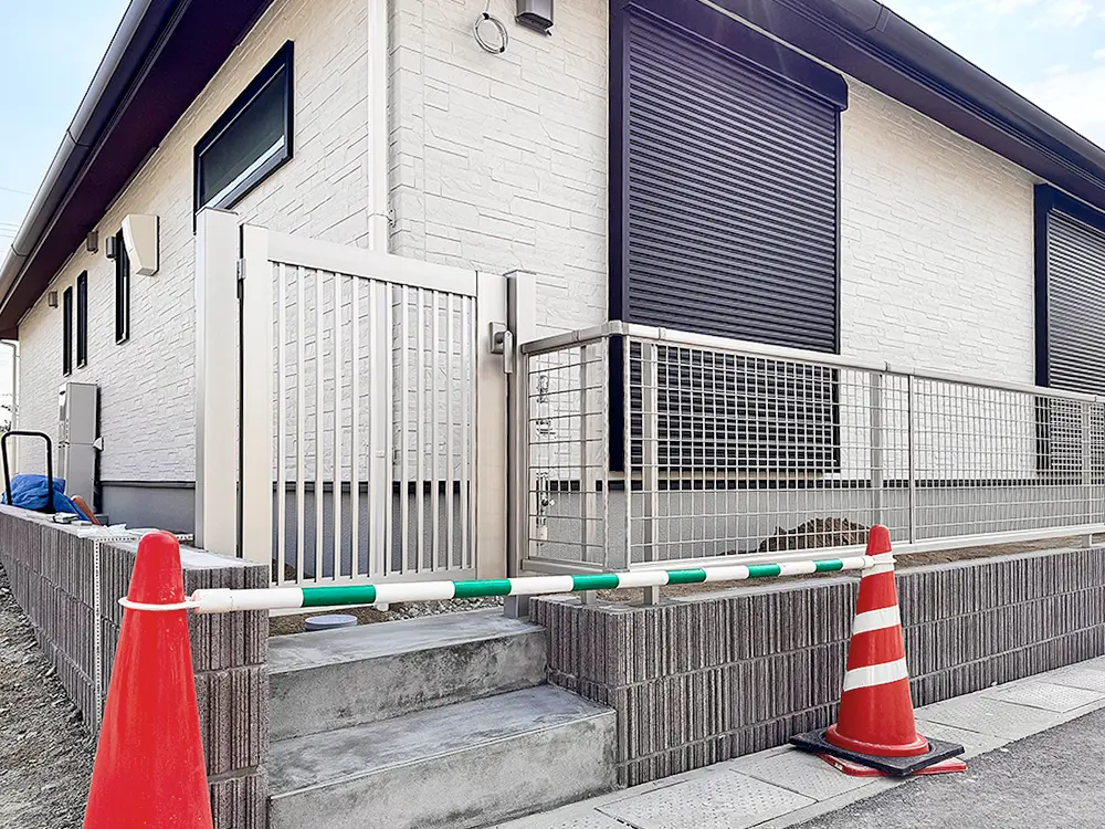 外構工事の様子