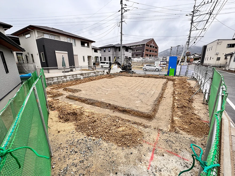 掘削工事（根切り）の様子