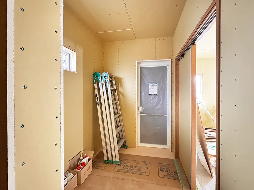 下地施工終盤の様子