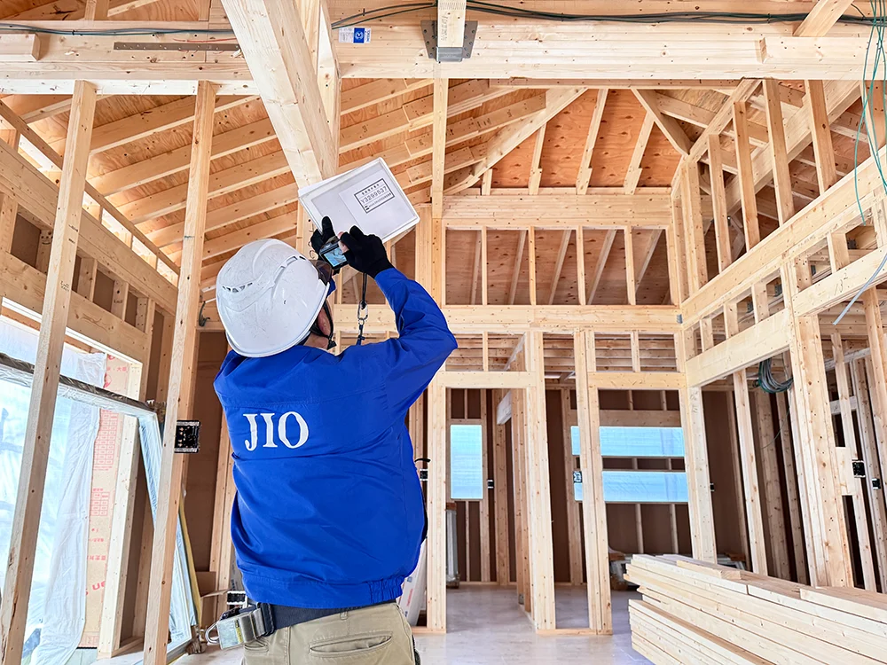 ＪＩＯ構造躯体検査の様子