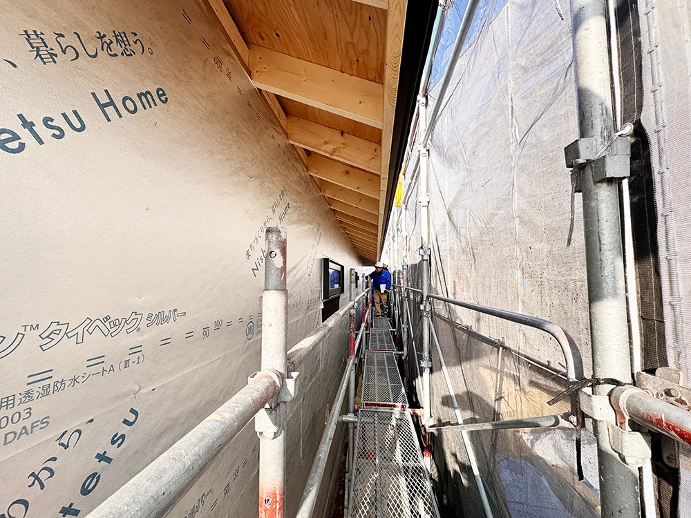 ＪＩＯ防水下地検査の様子