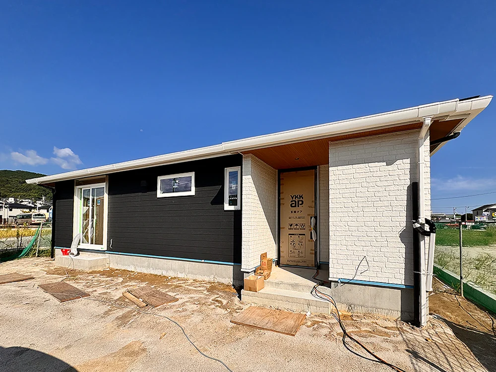 那珂川市「ゆとりの庭で趣味を愉しむ平屋」建築現場